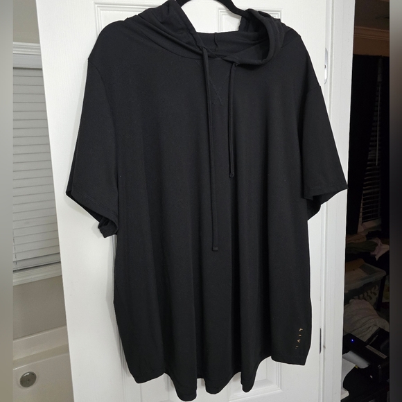 Lane Bryant Tops - Lane Bryant Black Active Hooded Shirt Size 30/32